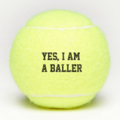 Ja, ik ben een bezoeker tennisballen (Voorkant)