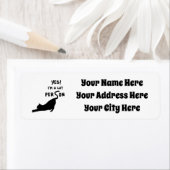 Ja, ik ben een Cat Lover Return Address Label (Insitu)