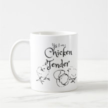 Ja ik ben een Chicken Tender Design met Chicks