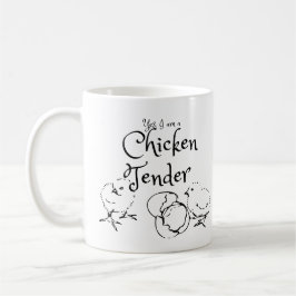Ja ik ben een Chicken Tender Design met Chicks Koffiemok