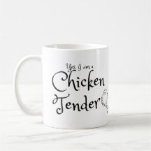 Ja, ik ben een Chicken Tender met Rooster Outline