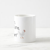 Ja ik ben een Chicken Tender met White Rooster Koffiemok (Center)