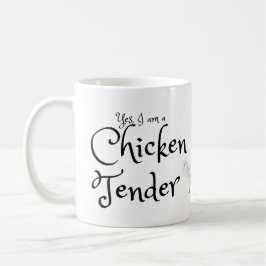 Ja ik ben een Chicken Tender met White Rooster Koffiemok