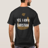 Ja, ik ben een Christelijk. T-shirt (Achterkant)