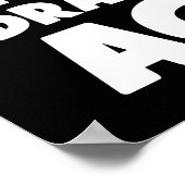 Ja, ik ben een Dragon Boat Racer, Funny Paddling H Poster (Hoek)