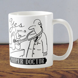 Ja, ik ben een echte dokter. koffiemok