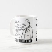 Ja, ik ben een echte dokter. koffiemok (Voorkant links)