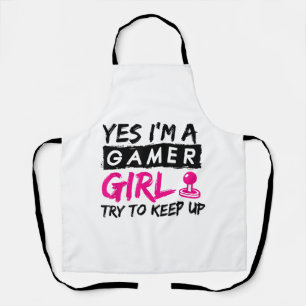 Ja ik ben een Gamer Girl Gaming Girl Schort