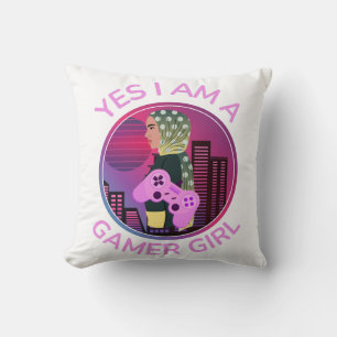 JA, IK BEN EEN GAMER MEISJE KUSSEN
