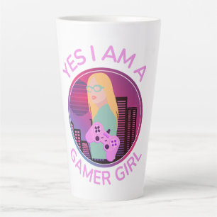 JA, IK BEN EEN GAMER MEISJE LATTE MOK