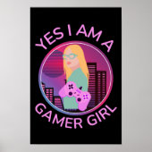 JA, IK BEN EEN GAMER MEISJE POSTER (Voorkant)