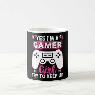Ja, ik ben een gamer-meisje, probeer op te houden  koffiemok
