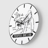 Ja, ik ben een goede dokter. grote klok (Hoek)