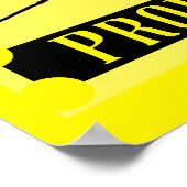 Ja, ik ben een goede dokter. Zwart op Geel. Poster (Hoek)