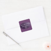 Ja, ik ben een heks, ga ermee om! vierkante sticker (Envelop)