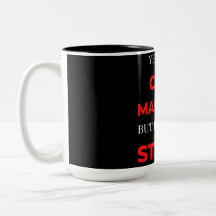 Ja, ik ben een Hoesje manager, maar ik kan geen st Tweekleurige Koffiemok