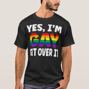 Ja, ik ben een homepage over het regenboogvlaggen, t-shirt