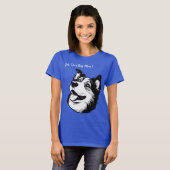 Ja, ik ben een hondenmoeder t-Shirt toont liefde v (Voorkant volledig)