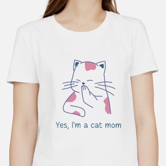 Ja, ik ben een kattenmoeder t-shirt