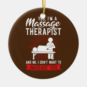Ja, ik ben een massage therapeut massage keramisch ornament