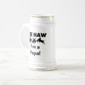 Ja, ik ben een Papa T-shirts en GIfts Bierpul (Voorkant links)