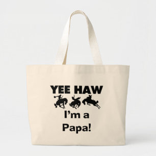 Ja, ik ben een Papa T-shirts en GIfts Grote Tote Bag