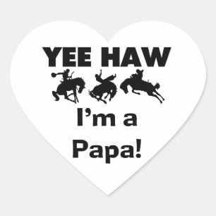 Ja, ik ben een Papa T-shirts en GIfts Hart Sticker