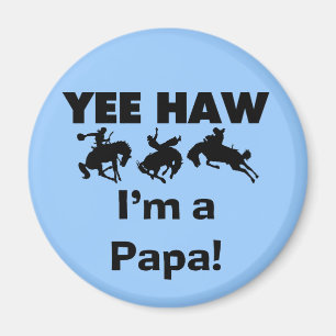 Ja, ik ben een Papa T-shirts en GIfts Magneet