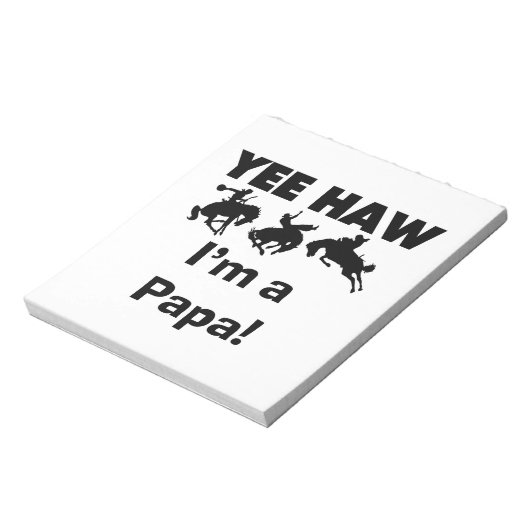 Ja, ik ben een Papa T-shirts en GIfts Notitieblok (Linkerzijde)