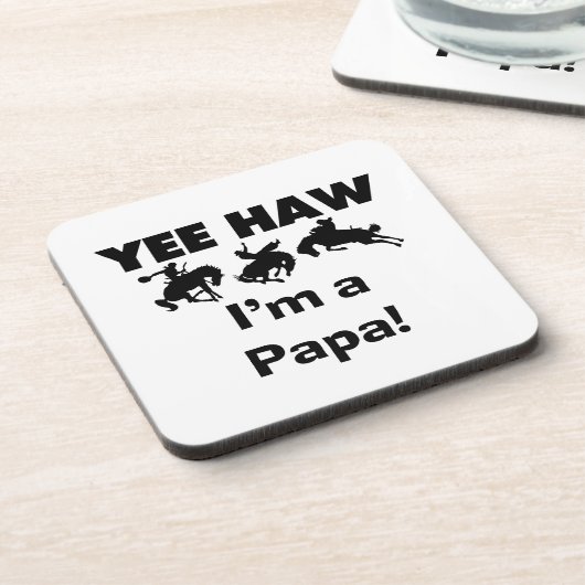 Ja, ik ben een Papa T-shirts en GIfts Onderzetter (Linkerzijde)