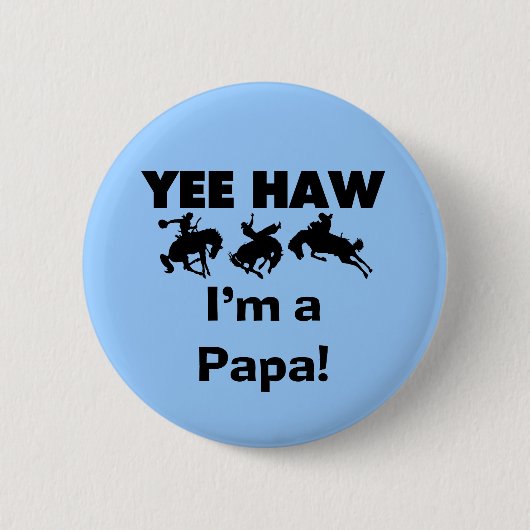 Ja, ik ben een Papa T-shirts en GIfts Ronde Button 5,7 Cm (Voorkant)