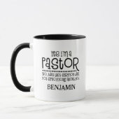 Ja, ik ben een pastor - Leuke Religieuze Aangepast Mok (Links)