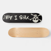 Ja, ik ben (een piraat) skateboard (Horizontaal)