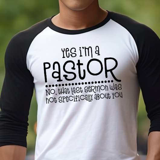 Ja, ik ben een predikant grappig christelijk t-shirt
