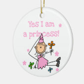 Ja, ik ben een prinses keramisch ornament (Links)