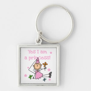 Ja, ik ben een prinses sleutelhanger
