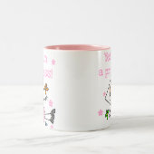 Ja, ik ben een prinses tweekleurige koffiemok (Center)