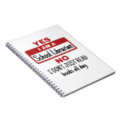 Ja, ik ben een schooljournalist notitieboek (Rechterzijde)