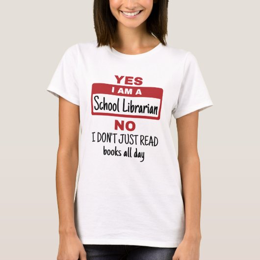 Ja, ik ben een schooljournalist t-shirt (Voorkant)