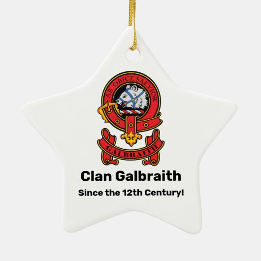 Ja. Ik ben een Scot Clan Galbraith Ornament (Achterkant)