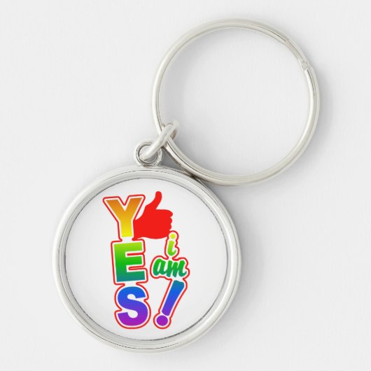 JA, ik ben een sleutelketen Sleutelhanger (Voorkant)