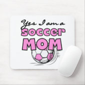 Ja, ik ben een Soccer Mam T-shirts en Gifts Muismat (Met muis)