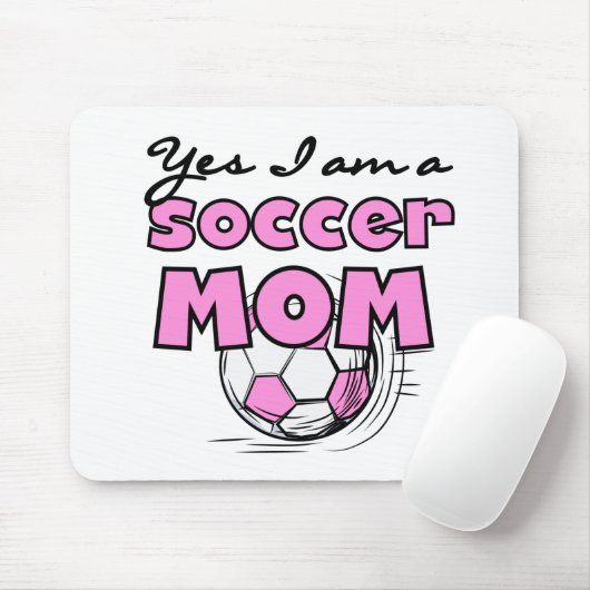 Ja, ik ben een Soccer Mam T-shirts en Gifts Muismat (Met muis)