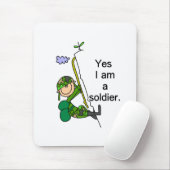 Ja, ik ben een soldaat muismat (Met muis)