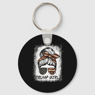 Ja, ik ben een Trump Girl die er overheen gaat - T Sleutelhanger