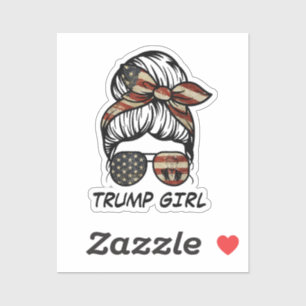 Ja, ik ben een Trump Girl die er overheen gaat - T Sticker