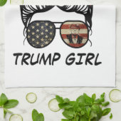 Ja, ik ben een Trump Girl die er overheen gaat - T Theedoek (Gevouwen)