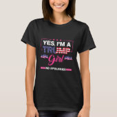 Ja, ik ben een Trump Girl No Apologies 2024 Verkie T-shirt (Voorkant)