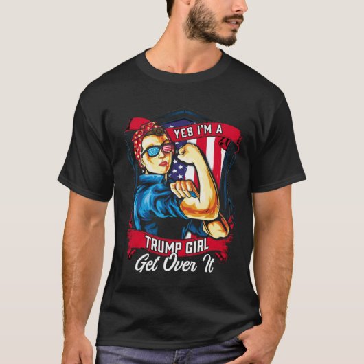 Ja, ik ben een Trump Girl. T-shirt (Voorkant)
