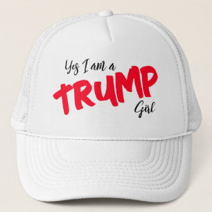 Ja, ik ben een Trump Girl Trucker Pet